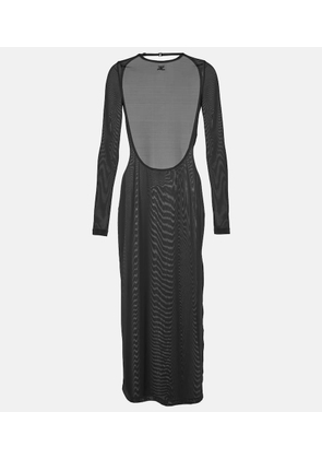 Courreges Open-back jersey midi dress