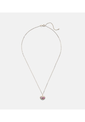 Stone and Strand 10kt gold pendant necklace with amethyst and topaz