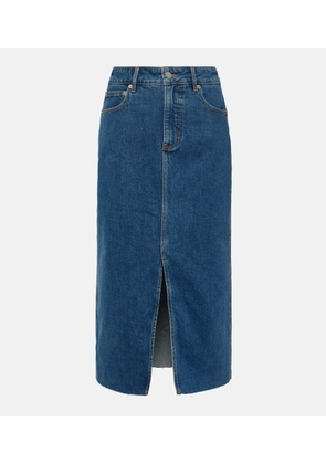 Veronica Beard Victoria denim midi skirt