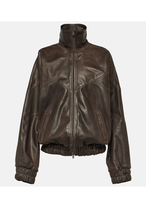 Acne Studios Letty leather bomber jacket