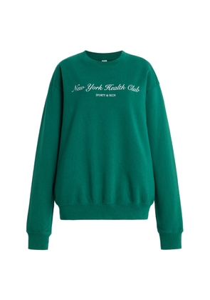 Sporty & Rich NY Tennis Club Cotton Sweatshirt - Moda Operandi