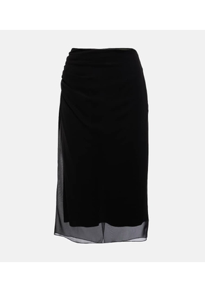 Prada Georgette midi skirt