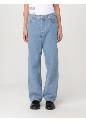 Jeans DRIES VAN NOTEN Men color Denim