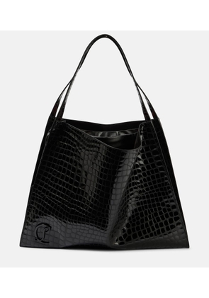Christian Louboutin Le 54 croc-effect leather shoulder bag