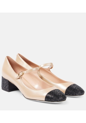 Rene Caovilla Kristen 40 leather Mary Jane pumps