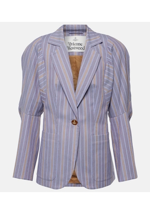 Vivienne Westwood Pourpoint striped cotton blazer