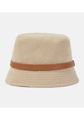 Saint Laurent Cassandre canvas bucket hat