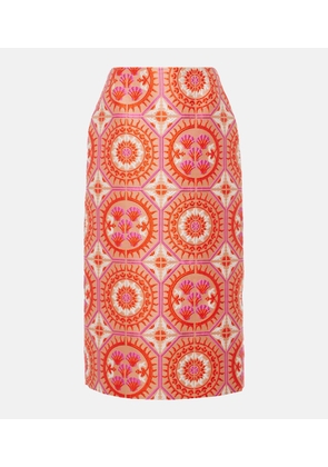 La DoubleJ Printed midi skirt