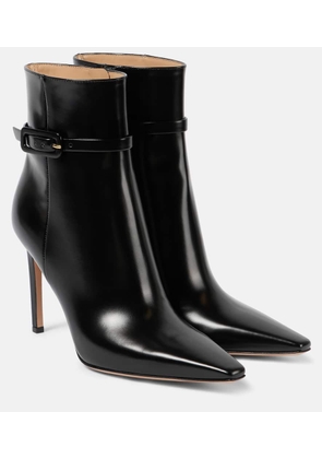 Gianvito Rossi 95 patent leather ankle boots