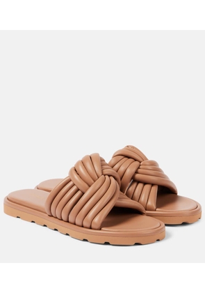 Gianvito Rossi Ottavia leather slides