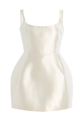 De La Vali Lola Structured Twill Mini Dress - Moda Operandi