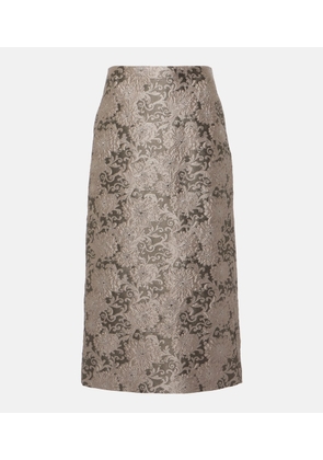 'S Max Mara Diletta jacquard midi skirt