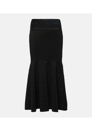Victoria Beckham Jersey midi skirt