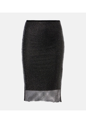 Sportmax Zinnia embellished tulle midi skirt