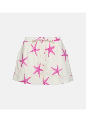 Valentino Starfish cotton poplin shorts