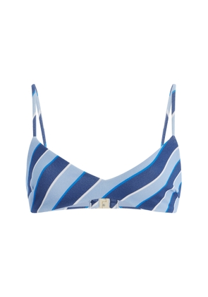 Zulu & Zephyr Striped Bralette Bikini Top - Moda Operandi