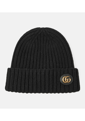 Gucci Double G wool and cashmere beanie