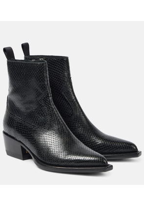 Golden Goose Debbie snake-effect leather ankle boots