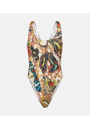 Jean Paul Gaultier Papillon printed swimsuit