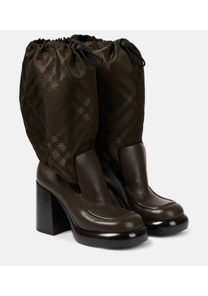 Burberry Burberry Check knee-high boots