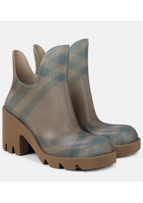 Burberry Burberry Check ankle boots