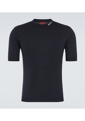 Gucci Logo silk and cotton T-shirt