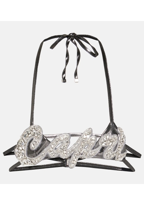 Dolce&Gabbana Capri crystal-embellished bra top