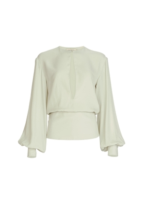 Silvia Tcherassi Covilha Silk Top - Moda Operandi