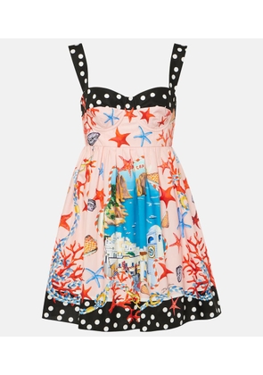 Dolce&Gabbana Capri printed cotton minidress