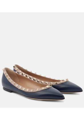 Valentino Garavani Rockstud leather ballet flats