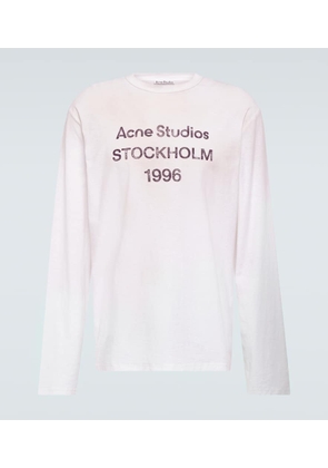 Acne Studios Logo distressed jersey T-shirt