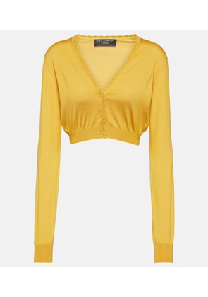 Dolce&Gabbana Cropped silk cardigan