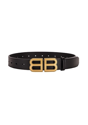 Balenciaga BB Hourglass Belt in Black - Black. Size 60 (also in 65).