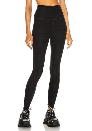 Beyond Yoga Spacedye Caught In The Midi High Waisted Legging in Darkest Night - Black. Size L (also in XXS).