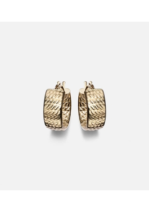 Stone and Strand Le Groove 14kt gold hoop earrings