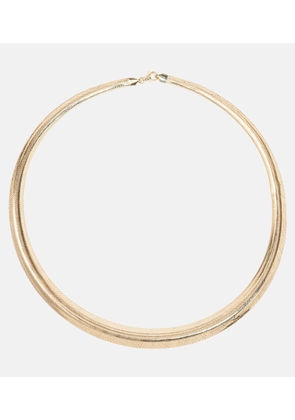 Stone and Strand Woven In Gold 10kt gold necklace