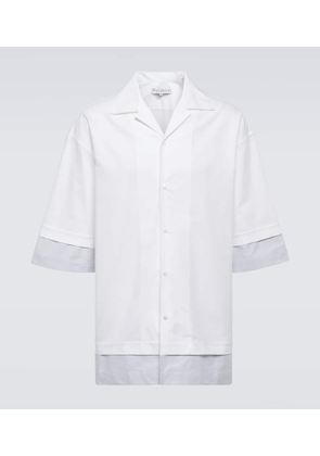 JW Anderson Layered cotton bowling shirt