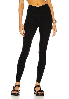 Beyond Yoga At Your Leisure Legging in Darkest Night - Black. Size M (also in XS, S, XL).