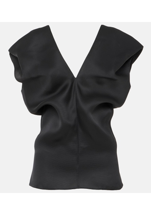 Khaite Ami silk satin top