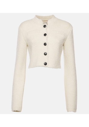 Khaite Ello cropped silk and cashmere jacket