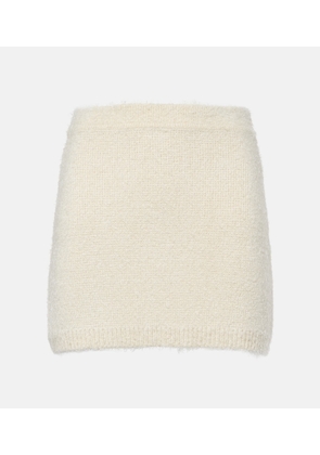 Khaite Darrion silk and cashmere miniskirt
