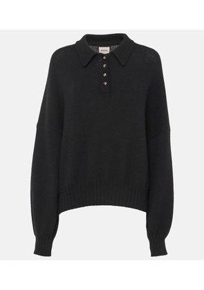 Khaite Rene cashmere polo sweater