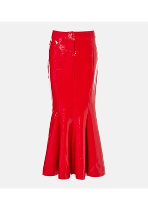 Norma Kamali Jean faux leather maxi skirt