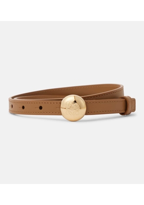 Loewe Pebble Anagram leather belt