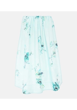 Zimmermann Lightburst floral cotton midi skirt