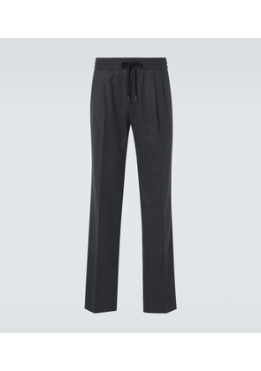 Dolce&Gabbana Virgin wool flannel straight pants