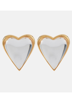 Alaia Le Cour Bombe heart-shaped earrings
