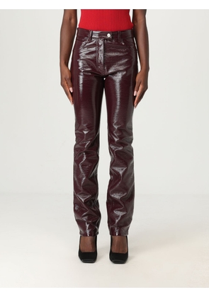 Pants COURRÈGES Woman color Burgundy