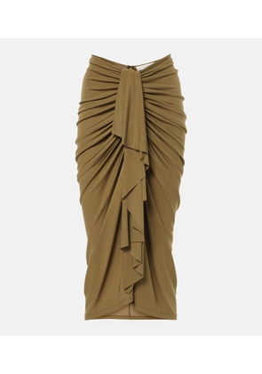 Christopher Esber Vivenda jersey midi skirt