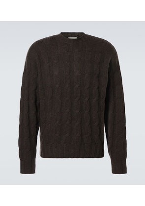 Le Kasha Cable-knit cashmere sweater